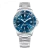 Men's Venezianico silver watch with steel strap Nereide 3121502C Blue 39MM Automatic