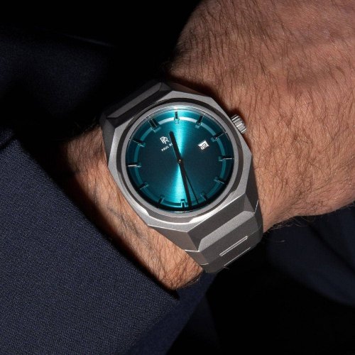 Strieborné pánske hodinky Paul Rich s oceľovým pásikom Elements Aqua Vertigo Steel 45MM