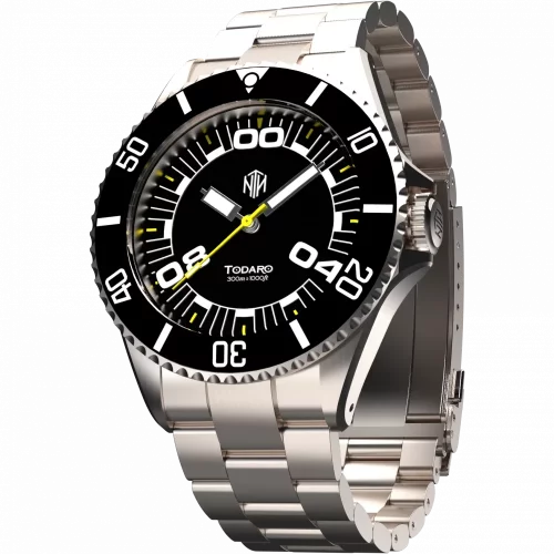 Montre NTH Watches pour homme en argent avec bracelet en acier Todaro No Date - Automatic 40MM