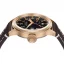 Χρυσό ρολόι Aquatico Watches για άντρες με δερμάτινη ζώνη Big Pilot Black Automatic 43MM