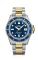 Men's silver Delma Watch with steel strap Commodore Silver / Gold Blue 43MM Automatic