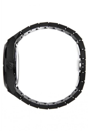 Černé pánské hodinky Paul Rich s ocelovým páskem Star Dust - Black Automatic 45MM