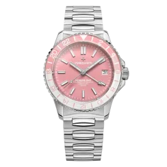 Stříbrné pánské hodinky Venezianico s ocelovým páskem Nereide GMT 3521506C Rosa 39MM Automatic