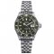 Stříbrné pánské hodinky Davosa s ocelovým páskem Ternos Ceramic - Silver/Green 40MM Automatic