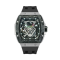 Reloj de plata Tsar Bomba Watch de hombre con goma Neutron Limited Edition - Black 46MM Automatic