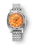 Men's silver Nivada Grenchen watch with rubber steel Orange Depthmaster 14127A12 39MM Automatic