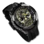 Men's black Bomberg Watch with rubber strap SUGAR SKULL GOLDEN 45MM