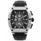 Louis XVI silver men's watch with leather Noblesse - Silver 42MM