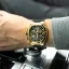 Zlaté pánské hodinky Ralph Christian s gumovým páskem The Equinox Chrono - Golden Eclipse 47MM