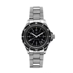 Silberne Herrenuhr Marathon Watches mit Stahlband Grey Maple Large Diver's 41MM Automatic