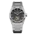 Men's silver Aisiondesign Watches with steel Tourbillon Hexagonal Pyramid Seamless Dial - Black 41MM