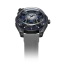 Men's Mazzucato black watch with rubber strap LAX Dual Time Black / Grey - 48MM Automatic