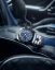 Men's silver Nivada Grenchen watch with leather strap CHRONOSPORT Blue 77003A10 38MM Automatic
