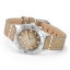 Relógio Squale prata para homens com pulseira de couro Super-Squale Sunray Brown Leather - Silver 38MM Automatic