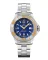 Montre Delma Watches pour homme de couleur argent avec bracelet en acier Blue Shark IV Silver / Orange 47MM Automatic