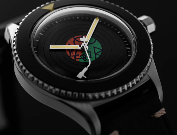 Stříbrné pánské hodinky Undone s koženým páskem Legends of Rock | Led Zeppelin 40MM Automatic