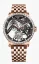 Zlaté pánské hodinky Agelocer s ocelovým páskem Tourbillon Series Gold / Black Ruby 40MM
