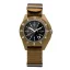 Men's brown Marathon Watches watch with nylon strap Desert Tan Pilot's Navigator with Date 41MM