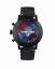Reloj Undone Watches negro para hombre con correa de cuero Midnight Prism 42MM