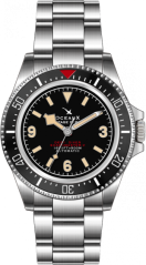 Men's silver Ocean X watch with steel strap SHARKMASTER-V 1000 VSMS531 - Silver Automatic 42MM