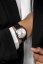 Montre Nivada Grenchen pour homme de couleur argent avec bracelet en caoutchouc Antarctic Spider 35012M01 35M