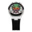 Orologio da uomo Bomberg Watches colore argento con gomma CHRONO SKULL THROWBACK EDITION - COLORIDO 44MM Automatic