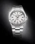 Men's silver Nivada Grenchen watch with steel strap 77 SST WHITE MK2 69014A77 With Date 38MM Automatic