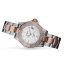 Zilverkleurig herenhorloge van Davosa met stalen band Ternos Ceramic - Silver/Rose Gold 40MM Automatic