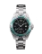 Męski srebrny zegarek Momentum Watches ze stalowym paskiem Splash Black 38MM