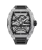 Stříbrné pánské hodinky Paul Rich Watch s gumovým páskem Frosted Astro Skeleton Abyss - Silver 42,5MM