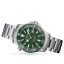 Men's silver Davosa watch with steel strap Argonautic BG - Silver/Green 43MM Automatic