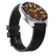 Męski srebrny zegarek Circula Watches z gumowym paskiem AquaSport II - Brown 40MM Automatic