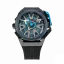 Men's Mazzucato black watch with rubber strap RIM Monza Black / Blue - 48MM Automatic