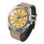 Relógio Circula Watches prata para homens com pulseira de couro ProTrail - Sand 40MM Automatic