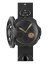 Relógio Mondia preto para homem com pulseira de couro One Shot Dirty Black ZIRCONIA 48MM