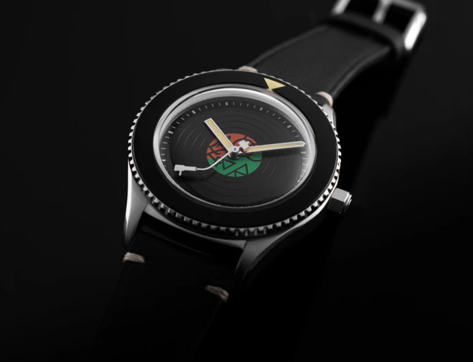 Stříbrné pánské hodinky Undone s koženým páskem Legends of Rock | Led Zeppelin 40MM Automatic