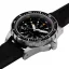 Stříbrné pánské hodinky Marathon Watches s gumovým páskem Jumbo Diver's Quartz 46MM