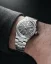 Relógio Nivada Grenchen prata para homem com bracelete em aço F77 TITANIUM ANTHRACITE 68006A77 37MM Automatic
