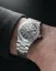 Men's silver Nivada Grenchen watch with steel strap F77 TITANIUM ANTHRACITE 68006A77 37MM Automatic