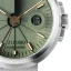 Muški srebrni sat 22Designstudio Watches sa čeličnim remenom Concrete Sport Olive Green 45MM Automati