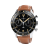Stříbrné pánské hodinky Hemel s páskem z pravé kůže The Hemel Airfoil / Black 40 MM