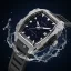 Montre homme Paul Rich Watch couleur argent avec caoutchouc Frosted Astro Abyss - Silver 42,5MM