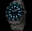 Men's silver NTH watch with steel strap 2K1 Subs Thresher No Date - Blue Automatic 43,7MM