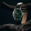 Miesten hopeinen Henryarcher Watches - kello nahkarannekkeella Sekvens - Nature Nero 40MM Automatic