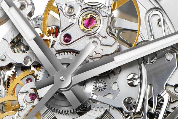 Orologio da uomo Epos colore argento con cinturino in acciaio Passion 3501.135.20.18.30 41MM Automatic