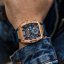 Zlaté pánské hodinky Ralph Christian s gumovým páskem The Intrepid Sport - Rose Gold 42,5MM