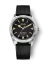 Stříbrné pánské hodinky Nivada Grenchen s gumovým páskem Super Antarctic 32024A01 38MM Automatic