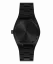 Relógio Paul Rich preto para homens com pulseira de aço Frosted Star Dust Midnight Abyss - Black 45MM