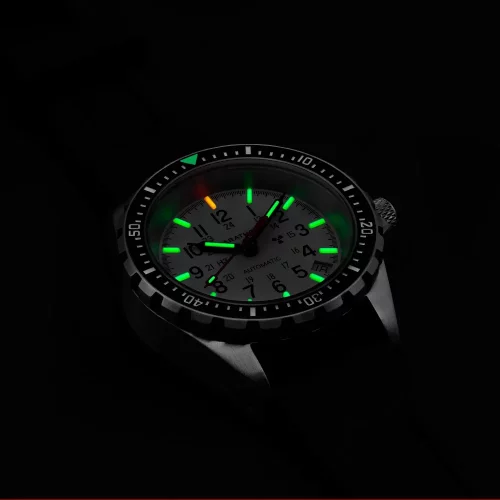 Orologio da uomo Marathon Watches in colore argento con cinturino in acciaio Arctic Edition Medium Diver's 36MM Automatic