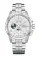 Zilverkleurig herenhorloge van Delma Watches met stalen riem band Klondike Moonphase Silver / White 44MM Automatic